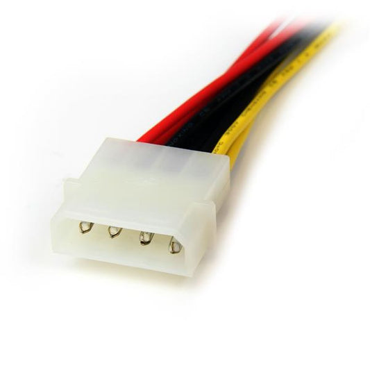 Star Tech 12in LP4 to 2x SATA Power Y Cable Adapter