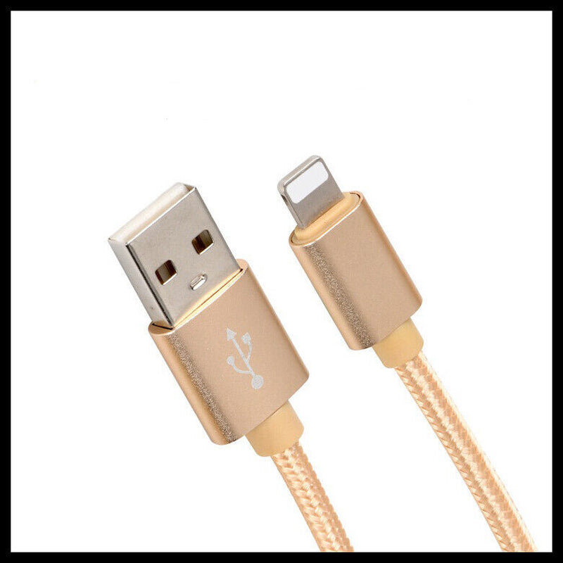 Braided USB Charging & Data Cable for iPhone 14, 13, 12, 11 Pro Max, XR, and iPad