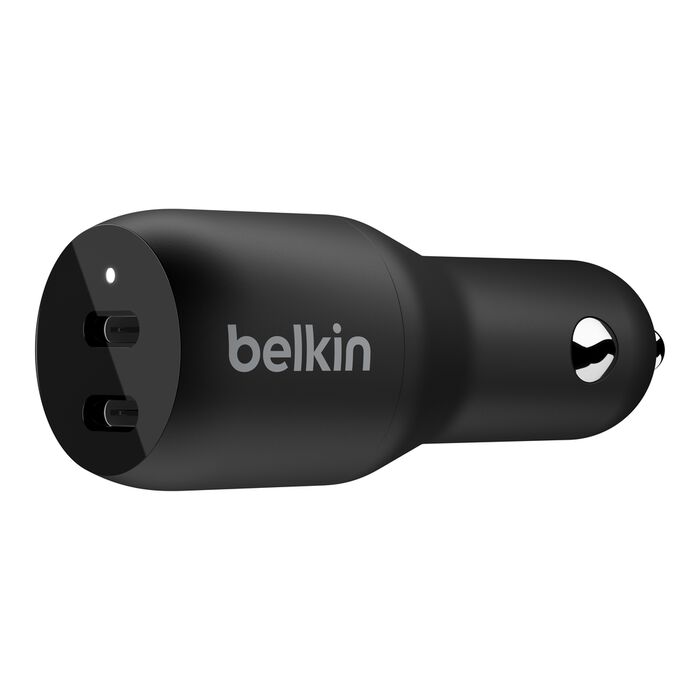 Belkin DUAL USB-C CAR CHARGER 36W (CCB002BTBK)