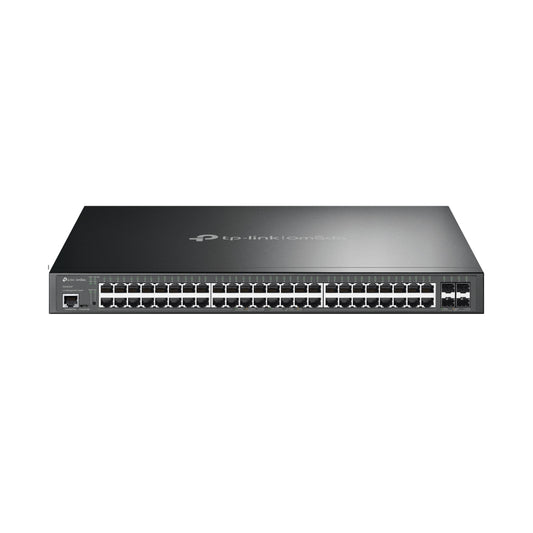 TP-Link JetStreamâ„¢ 48-Port Gigabit and 4-Port 10GE SFP+ L2+ Managed Switch with 48-Port PoE+, RJ45/Micro-USB Console Port, 5-Year WTY