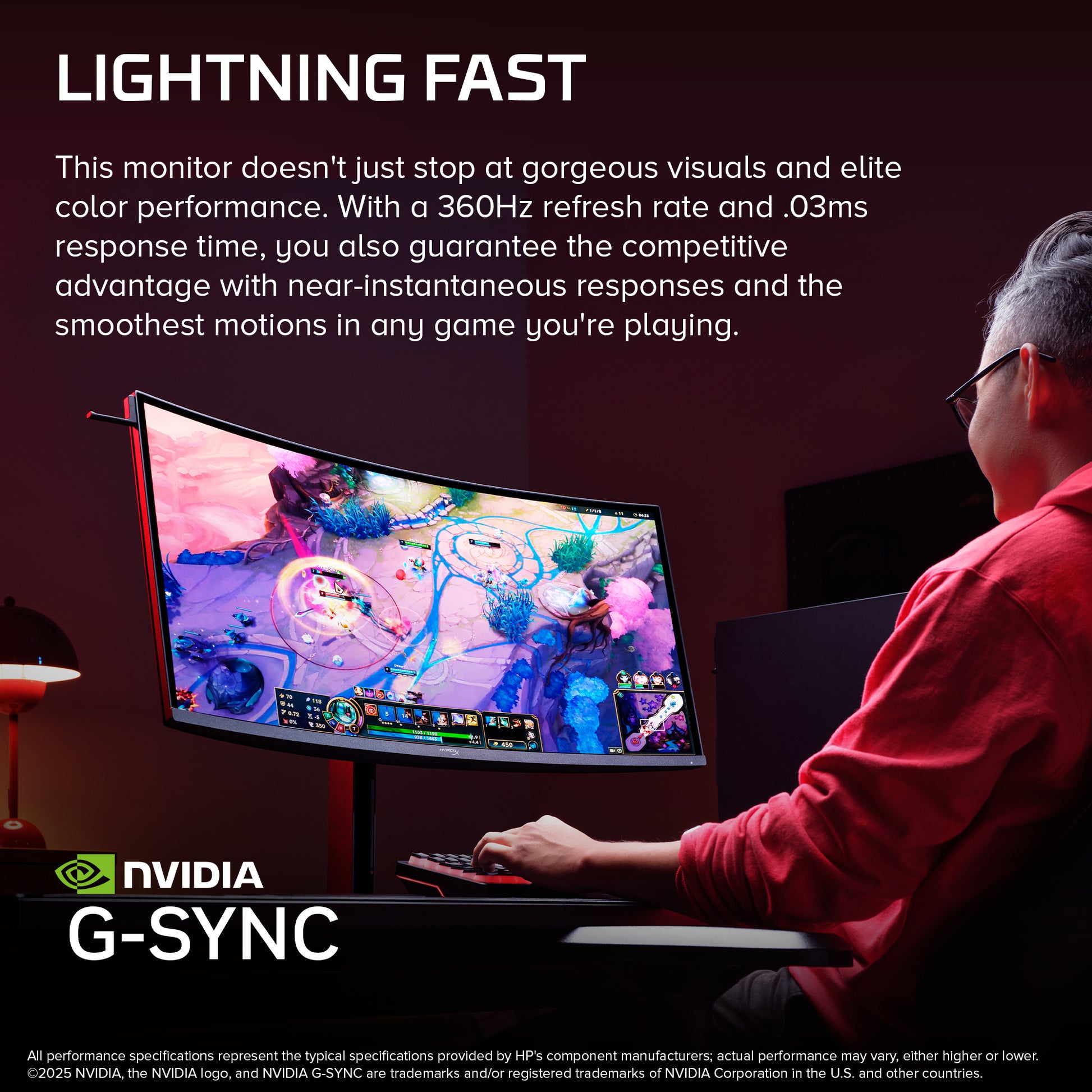 HP HyperX OMEN OLED 34 inch WQHD 360Hz Gaming Monitor - OMEN OLED 34