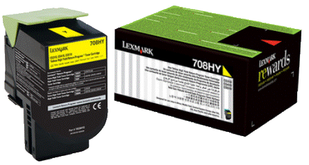 Lexmark High Yield Corporate Toner Cartridge for CX/CS410 510 & CS310 Printer Series 3000 Pages Yield Yellow