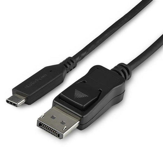 StarTech 3.3ft/1m USB C to DisplayPort 1.4 Cable - 8K/5K/4K USB Type-C to DP 1.4 Alt Mode Video Adapter Converter - HBR3/HDR/DSC - 8K 60Hz DP Monitor Cable - USB-C/Thunderbolt 3