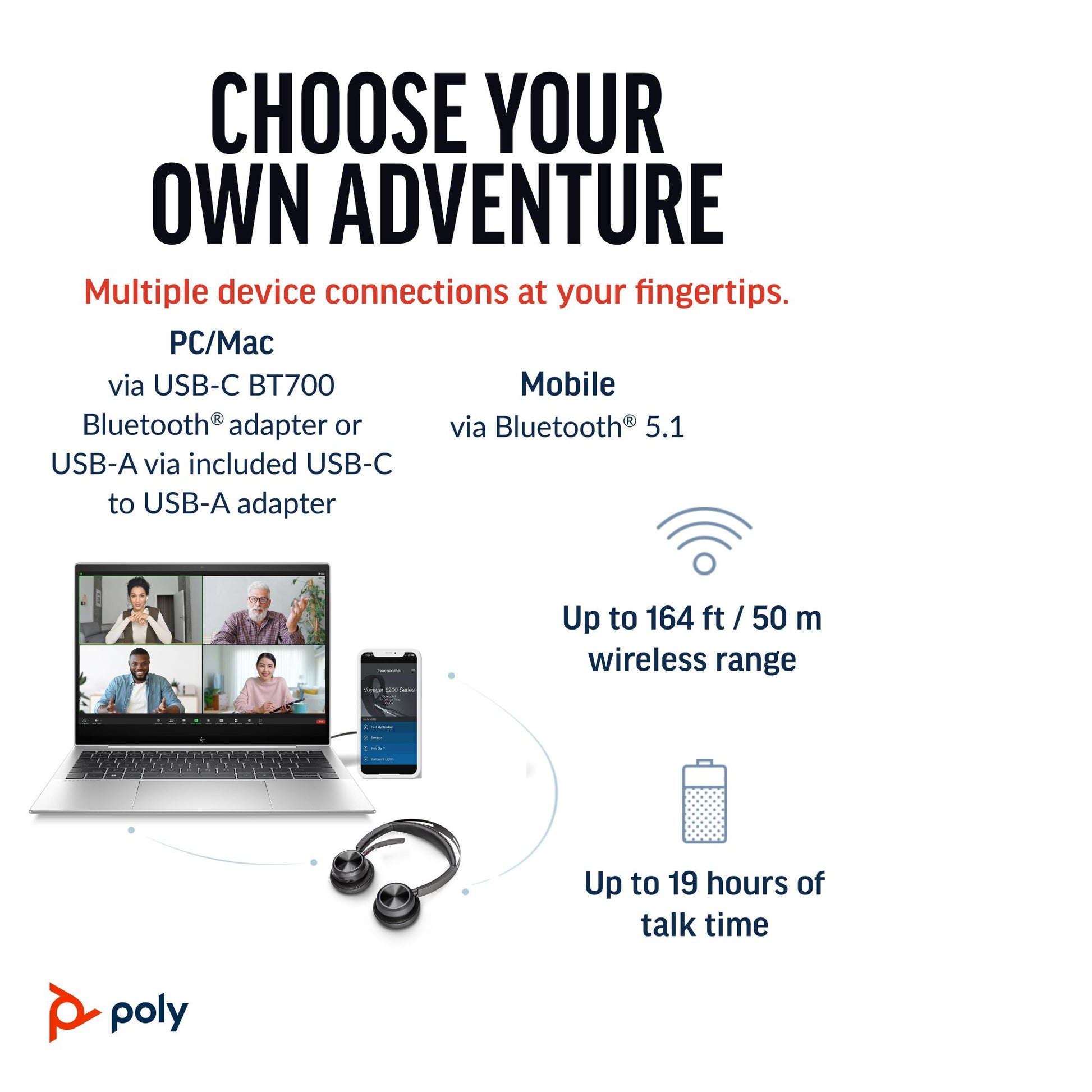 HP Poly Poly Voyager Focus 2 USB-C Headset