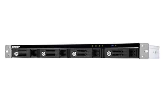 QNAP TR-004U, 4 BAY DAS(NO DISK) HARDWARE RAID EXPANSION FOR WIN,MAC,LINUX DEVICE, 1RU,2YR