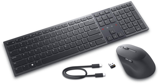 DELL Pro Premium Collaboration Keyboard and Mouse - KM900 - US English