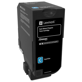 Lexmark Return Programme Toner Cartridge for CS720 CS725 & CX725 Printer Series 3000 Pages Yield Cyan