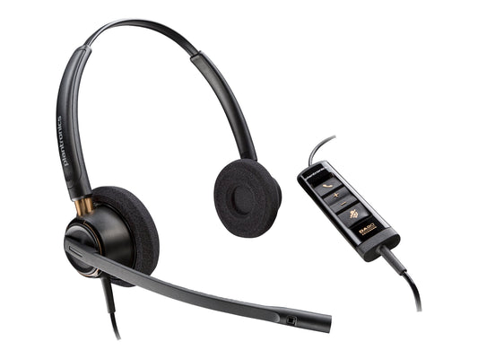 HP POLY ENCOREPRO EP320 STEREO CORDED HEADSET USB-A (EOL, SOH ONLY, NO BACKORDERS)