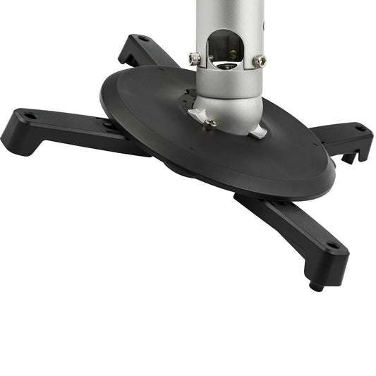 Star Tech Universal Ceiling Projector Mount - Heavy Duty Height Adjustable/Extendable Pole Mount 5-22.7" from Ceiling - 33lb (15kg) - Tilt/Rotate - Hanging Projector Mount w/ Bracket