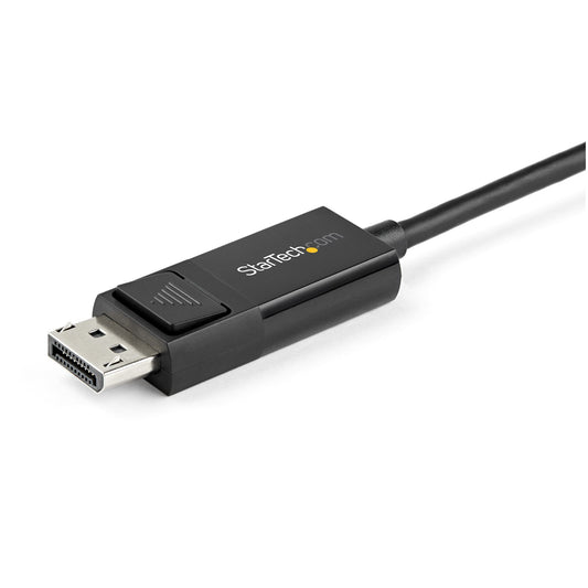Star Tech 3.3ft (1m) USB C to DisplayPort 1.2 Cable 4K 60Hz - Bidirectional DP to USB-C or USB-C to DP Reversible Video Adapter Cable - HBR2/HDR - USB Type C/Thunderbolt Monitor Cable