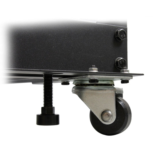 Star Tech 4-Post 18U Mobile Open Frame Server Rack, Four Post 19" Network Rack with Wheels, Rolling Rack with Adjustable Depth for Computer/AV/Data/IT Equipment - Casters, Leveling Feet or Floor Mounting