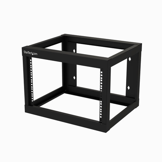 Star Tech 6U 19" Wall Mount Network Rack 19" Deep 2 Post Open Frame for Server Room Data/AV/IT/Communication/Computer Equipment/Patch Panel w/Cage Nuts/Screws Hook/Loop - Cisco 2960