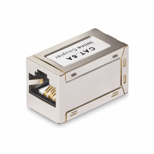 Star Tech Shielded RJ45 Coupler, Inline Cat6a Coupler, Female to Female (F/F) T568B Pinout, Shielded Ethernet Cable Extension