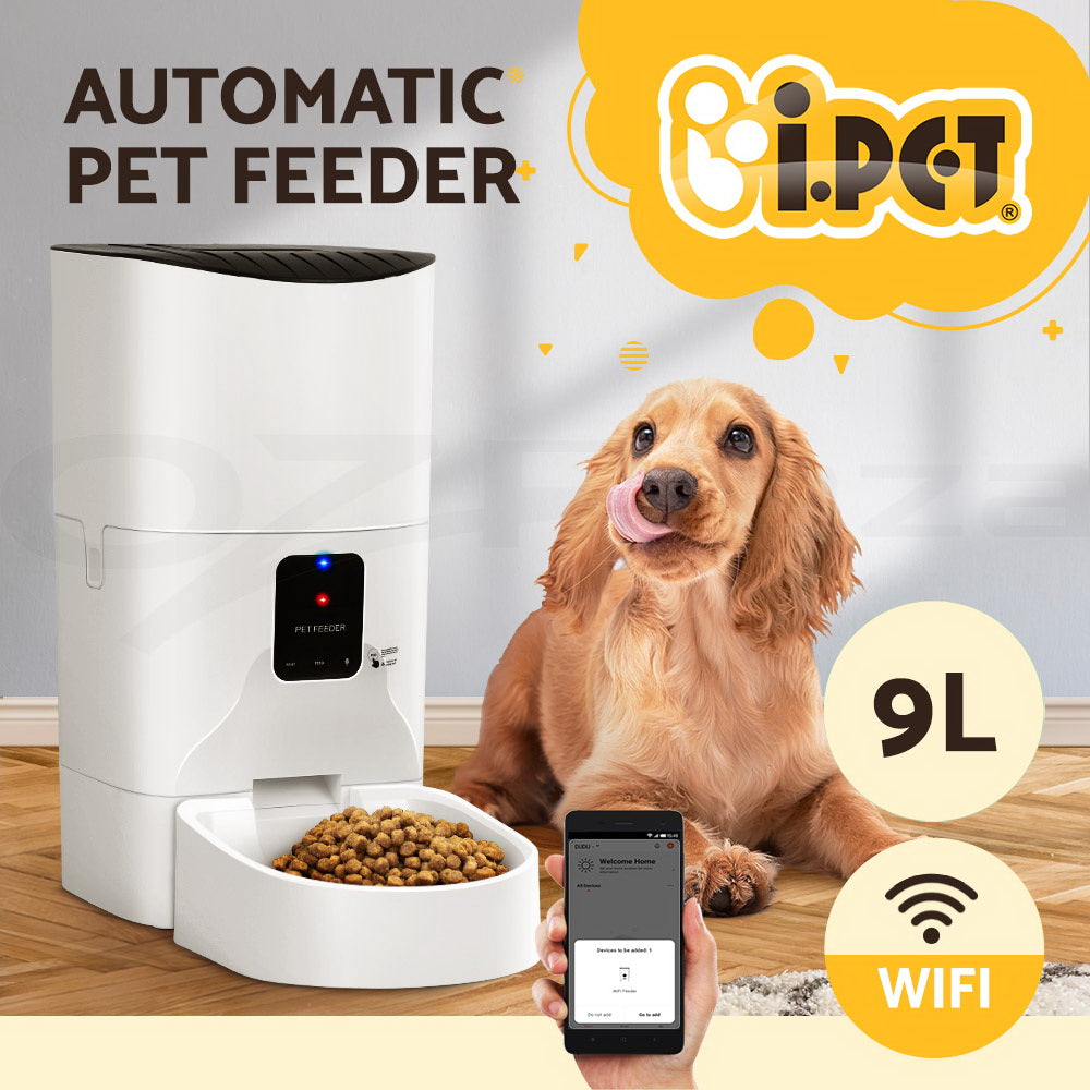 I.Pet Smart WiFi Automatic Pet Feeder with Camera for Dogs & Cats