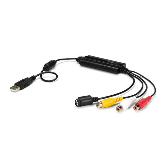 StarTech USB Video Capture Adapter Cable - S-Video/Composite to USB 2.0 SD Video Capture Device Cable - TWAIN Support - Analog to Digital Converter for Media Storage - Windows Only