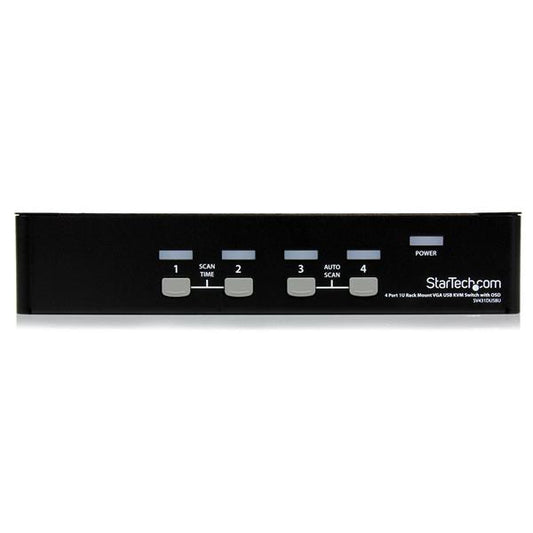 Star Tech 4 Port 1U Rackmount USB KVM Switch with OSD