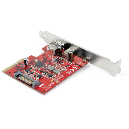 Star Tech 2-Port 10Gbps USB-A & USB-C PCIe Card - USB 3.1 Gen 2 PCI Express Type C/A Host Controller Card Adapter - USB 3.2 Gen 2x1 PCIe Expansion Add-On Card - Windows, macOS, Linux