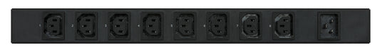 APC Easy Rack PDU, Switched, 1U, 1 Phase, 3.7kW, 230V, 16A, 8 x C13 outlets, IEC60320 C20 inlet