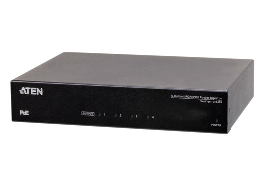 ATEN VE44PB-AT-U network extender Network transmitter & receiver Black