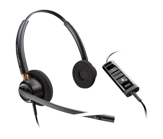 Poly EncorePro 525 Microsoft Teams Certified Stereo with USB-A Headset