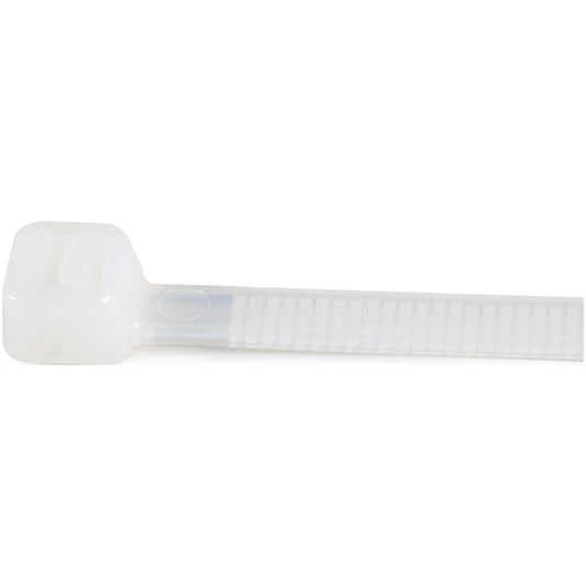 Star Tech 8"(20cm) Cable Ties - 1/8"(4mm) wide, 2-1/8"(55mm) Bundle Diameter, 50lb(22kg) Tensile Strength, Nylon Self Locking Zip Ties w/ Curved Tip - 94V-2/UL Listed, 1000 Pack - White