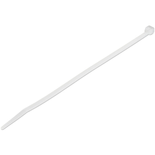 Star Tech 8"(20cm) Cable Ties - 1/8"(4mm) wide, 2-1/8"(55mm) Bundle Diameter, 50lb(22kg) Tensile Strength, Nylon Self Locking Zip Ties w/ Curved Tip - 94V-2/UL Listed, 1000 Pack - White