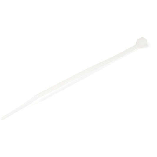 Star Tech 4"(10cm) Cable Ties - 1/16"(2mm) wide, 7/8"(22mm) Bundle Diameter, 18lb(8kg) Tensile Strength, Nylon Self Locking Zip Ties with Curved Tip - 94V-2/UL Listed, 100 Pack - White