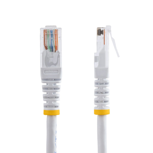 Star Tech 15m Cat5e White Molded RJ45 UTP Cat 5e Patch Cable - 15 m Patch Cord