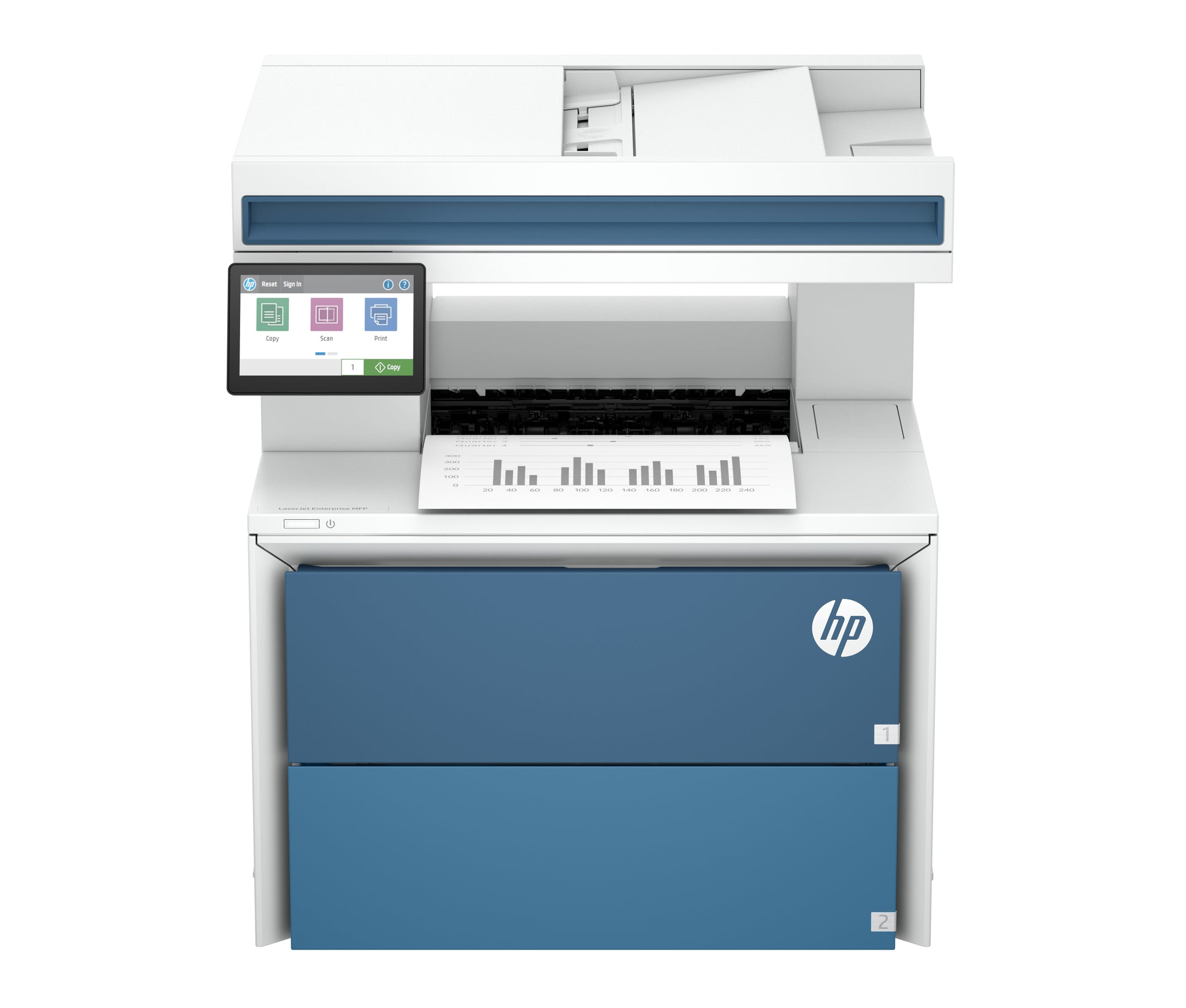 HP LaserJet Enterprise 5601dn Black and white Printer, Only Ethernet; Duplex; Copier, Scanner product image