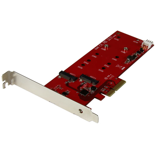 Star Tech 2x M.2 SATA SSD Controller Card - PCIe