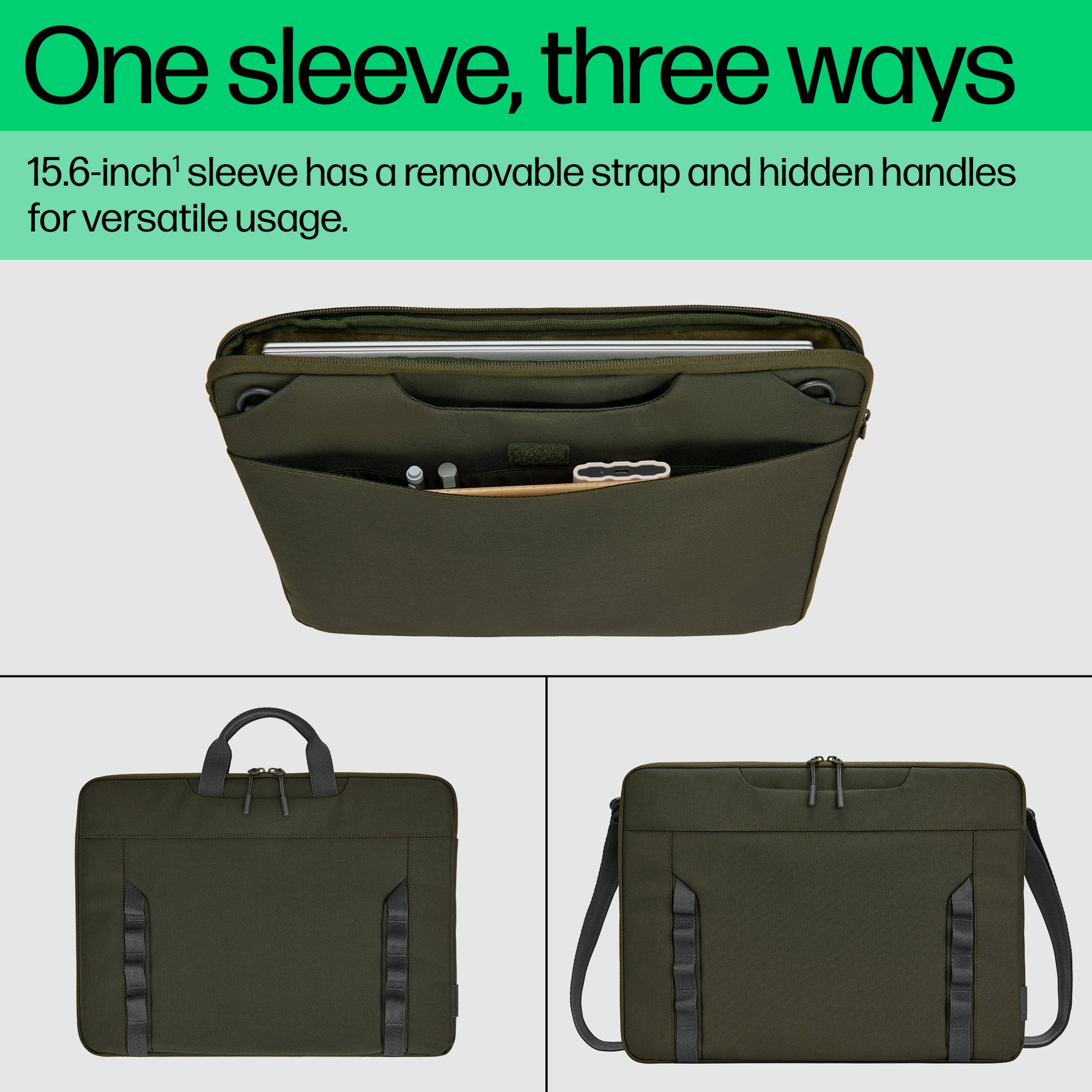 HP 15.6-inch Modular Laptop Sleeve