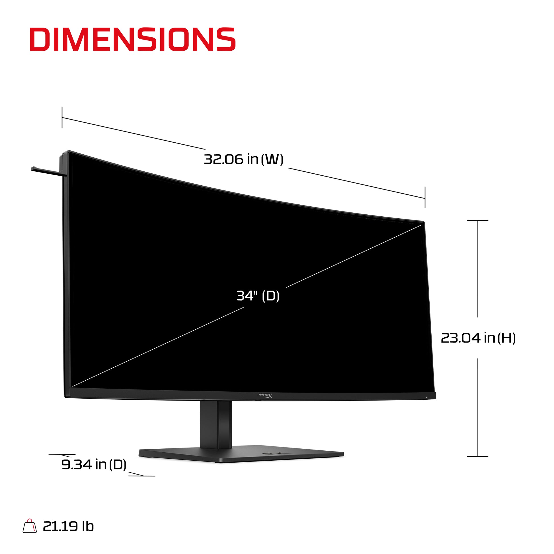 HP HyperX OMEN OLED 34 inch WQHD 360Hz Gaming Monitor - OMEN OLED 34