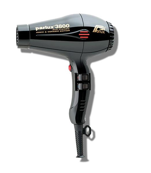 Parlux 3800 Ionic & Ceramic Eco-Friendly Hair Dryer – Black (Refurbished - Grade A)