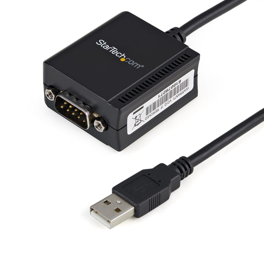 Star Tech 1 Port FTDI USB to Serial RS232 Adapter Cable with COM Retention