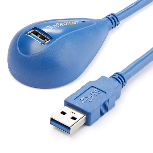 Star Tech 5 ft Desktop SuperSpeed USB 3.0 Extension Cable - A to A M/F
