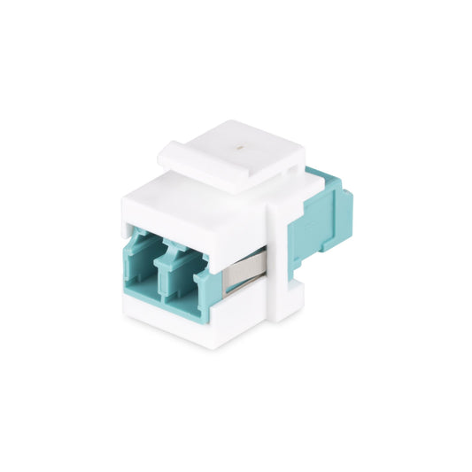 Star Tech LC to LC Coupler, LC Fiber Coupler, LC/UPC Keystone Jack, Duplex Fiber Optic LC Keystone Coupler for Patch Panel