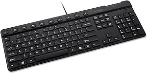 KENSINGTON Simple Solutions Wired Keyboard with Smart Card Reader (CAC)