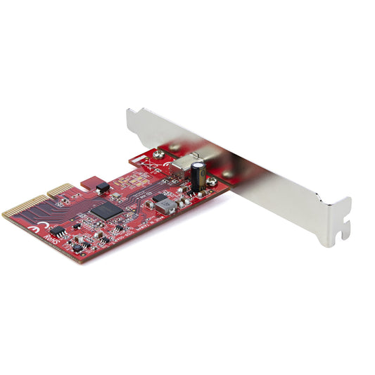 Star Tech 1-Port USB 3.2 Gen 2x2 PCIe Card, USB-C 20Gbps SuperSpeed PCI Express 3.0 x4 Controller Card, USB Type-C Adapter Card, Data Only, Windows/macOS/Linux, TAA
