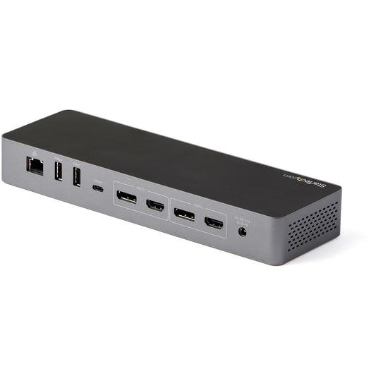 Star Tech USB C Docking Station for Macbook Pro/Air-M1/M2/M3/M4, Thunderbolt Compatible, HDMI/DisplayPort, Dual 4K 60Hz/Single 8K, USB Type-C Laptop Dock, 96W Power Delivery, USB 10Gbps