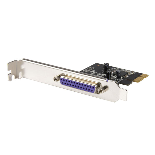 Star Tech 1-Port Parallel PCIe Card - PCI Express to Parallel DB25 Adapter Card - Desktop Expansion LPT Controller for Printers, Scanners & Plotters - SPP/ECP - Standard/Low Profile