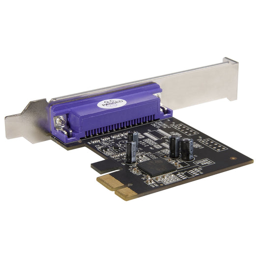 Star Tech 1-Port Parallel PCIe Card - PCI Express to Parallel DB25 Adapter Card - Desktop Expansion LPT Controller for Printers, Scanners & Plotters - SPP/ECP - Standard/Low Profile