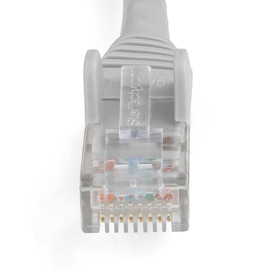 Star Tech 1m CAT6 Ethernet Cable - LSZH (Low Smoke Zero Halogen) - 10 Gigabit 250Mhz 100W PoE RJ45 10GbE UTP Network Patch Cord Snagless with Strain Relief - Grey, CAT 6, ETL Verified, 24AWG