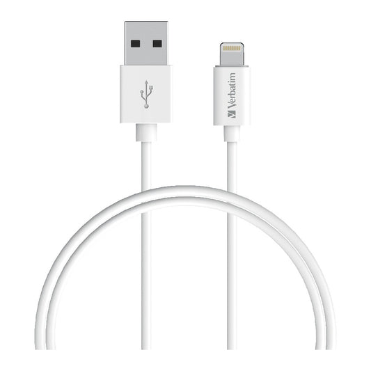 Verbatim 66581 lightning cable 1 m White
