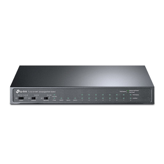 TP-Link  8-Port 10/100Mbps + 3-Port Gigabit Desktop Switch with 8-Port PoE+ - (TL-SL1311MP)