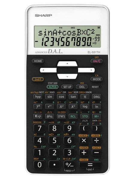 Sharp EL-531TH calculator Pocket Scientific Black, White