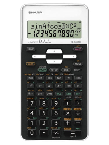 Sharp EL-531TH calculator Pocket Scientific Black, White