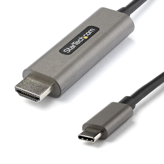 StarTech 6ft (2m) USB C to HDMI Cable 4K 60Hz w/ HDR10 - Ultra HD USB Type-C to 4K HDMI 2.0b Video Adapter Cable - USB-C to HDMI HDR Monitor/Display Converter - DP 1.4 Alt Mode HBR3