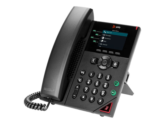 HP POLY OBI EDITION VVX 250 4-LINE DESKTOP BUSINESS IP PHONE. POE ONLY. NO POWER SUPPLY.