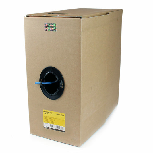 StarTech Bulk Cat 6 Ethernet Cable - 1000 ft. (304,8m) - Solid - CMR-Rated - Blue - TAA Compliant