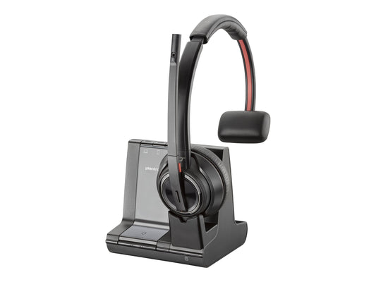 HP POLY SAVI S8210 OTH WIRELESS MS MONO DECT HEADSET,D200 DONGLE,PC, USB-A